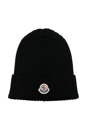 black virgin wool beanie MONCLER KIDS | J29543B00012M1131999